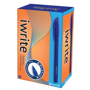 IWRITE PEN SOLID COLOUR BARREL BLUE 50~
