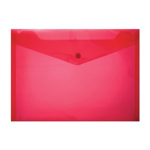 A4 PVC FOLDER WITH STUD RED 180 MIC 12~