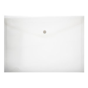 A4 PVC FOLDER WITH STUD CLEAR 180MIC 12~