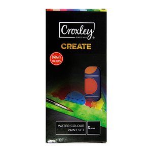 CROXLEY CREATE WATERCOLOUR SET 12'S