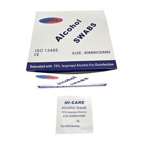 ALCOHOL SWABS 60MMX30MM HICARE 200