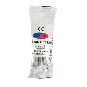 FIRST AID DRESSING NO1 2.5CMx1M HICARE 1