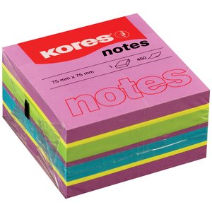 KORES NEON SPRING CUBO 75X75MM 450 SHEET