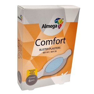 PLASTERS COMFORT BLISTERS ALMEGA 6`s