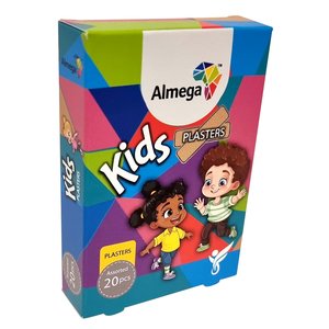 PLASTERS ASSORTED KIDDIES ALMEGA 20`s