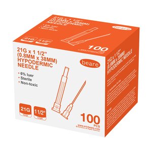 NEEDLE 21GX38MM BEARE 100~