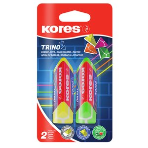 KORES TRINO TRIANGULAR ERASER NEON 2~