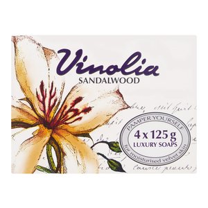 VINOLIA SANDALWOOD 4 PACK BODY SOAP ~