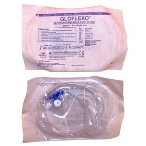STOPCOCK 3WAY +EXT 100CM GLOFLEX 1