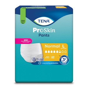 TENA PROSKIN PANTS NORMAL LARGE 10s