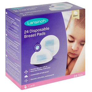 LANSINOH NURSING BREAST PADS BOX OF 24 ~