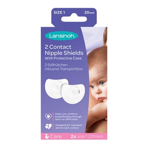 LANSINOH NIPPLE SHIELD 20MMX2 ~