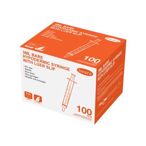 SYRI 3ML 3P BARE L/SLIP BLISTER 100~