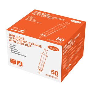 SYRI 20ML 3P L/SLIP BLISTER PK BARE 50~