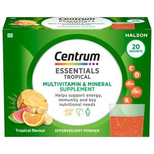 CENTRUM ESSENTIAL EFF POWDER TROPICAL 20