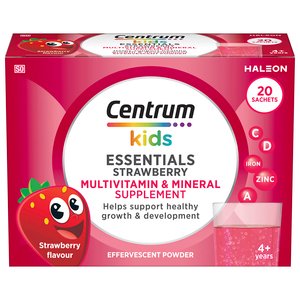 CENTRUM KIDS ESSEN EFF POWDER STRAWB 20