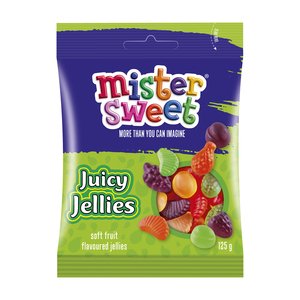 MISTER SWEET JUICY JELLIES 125G
