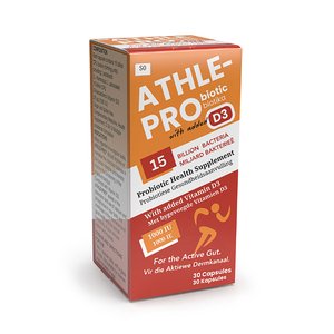 ATHLE-PRO PROBIOTIC CAPS WITH VIT D3 30