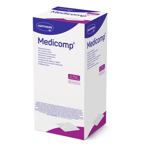 GAUZE 7.5X7.5 MEDICOMP N/W ST 4PLY 5x40~