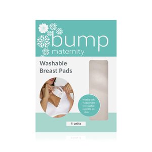 BUMP MATERNITY WASHABLE BREAST PADS 4's