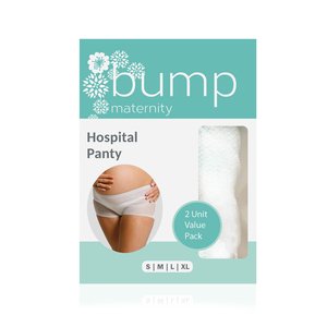BUMP MATERNITY HOSPITAL PANTY X-LARGE 2s