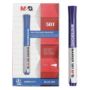 M&G WHITEBOARD MARKER BLUE Y2271 X10~