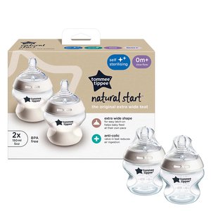 TOMMEE TIPPEE 150ML BOTTLE 2PK 0M+