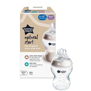 TOMMEE TIPPEE 260ML BOTTLE 1PK  0M+