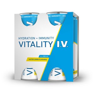 VITALITY IV 300ML LEMON FLAVOUR X4 ~