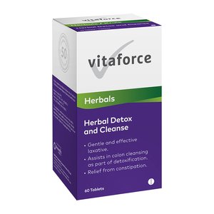 VITAFORCE HERBAL DETOX & CLEANSE TABS 60