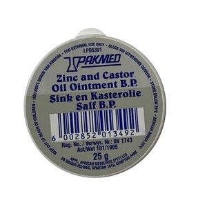 PAKMED ZINC AND CASTOR OIL OINTMENT 25G