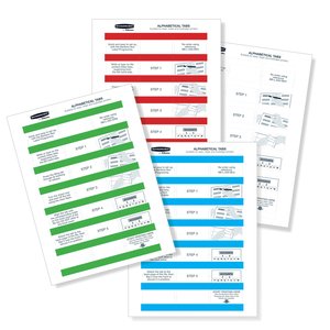 BANKERS B-ALPHABETICAL TABS 144 ASSORTED