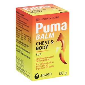 PUMA BALM CHEST & BODY RUB JAR 50G