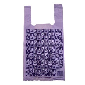 PLASTIC BAG CARRY 12L PURPLE 250 ~