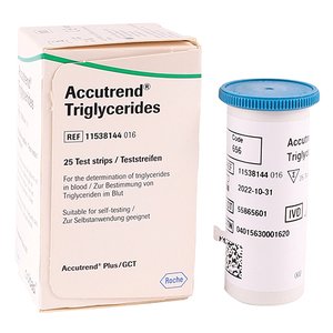 ACCUTREND TRIGLYCERIDE STRIPS 25