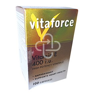 VITAFORCE VITAMIN E 400IU CAPS 100