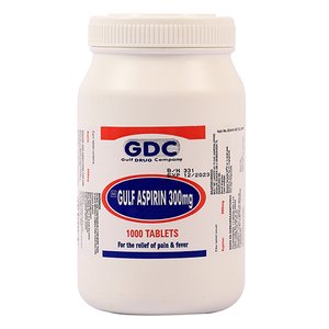 ASPIRIN 300MG GULF 1000 TABLETS