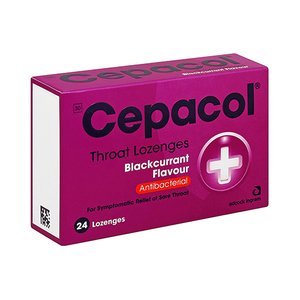 CEPACOL LOZENGES BLACK CURRANT 24
