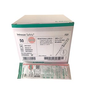 INTROCAN SAFETY FEP 20GX32MM PINK 1