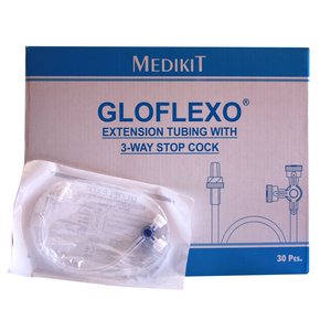 STOPCOCK 3WAY+EXT TUBE 10CM GLOFLEX 1
