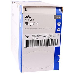 GLOVES BIOGEL M LATEX PF 7.0  50~