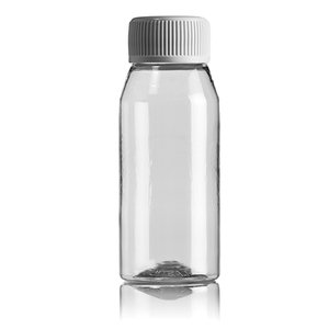 PLAS BOTTLE 50ML ROUND CLEAR SCREW C 100