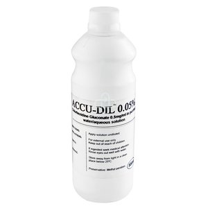ACCU-DIL 0.05% SOLUTION 500ML