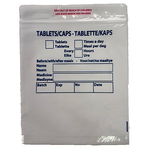 PLAS PILL B PRINT WHT/BLUE 110X120 1000~