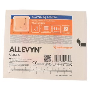 ALLEVYN SILVER ADHESIVE 75X75MM 1