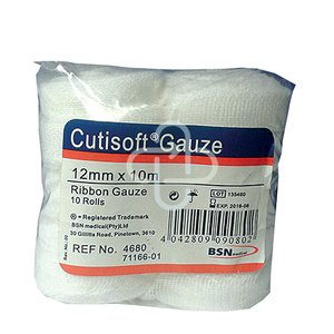 RIBBON GAUZE 12X10M NS CUTISOFT 10s