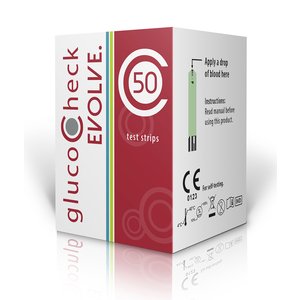 GLUCOCHECK EVOLVE GLUC TEST STRIPS 50's