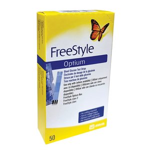FREESTYLE OPTIUM GLUCOSE STRIPS 50