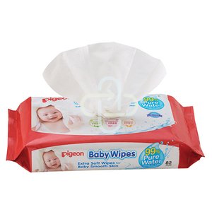 PIGEON BABY WIPES 100% WATER REFIL 80