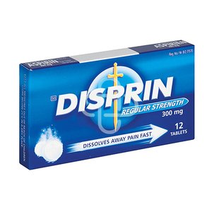 DISPRIN REGULAR 12 300MG DISPERSAB TABS